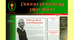 Desktop Screenshot of fiannaphadraigpipeband.org